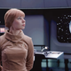 Actor Yeoman Colt’s costume, fabric, and wig recreate Laurel Goodwin's 1964 ensemble for a virtual production shoot.